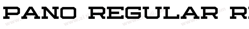 Pano Regular Regular字体转换